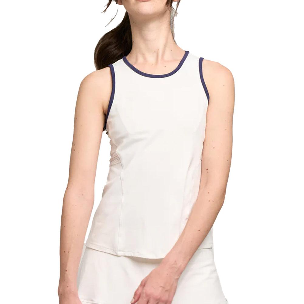 Women`s Elite Spice Tennis Tank Eggplant and Cayenne Apparel Lija