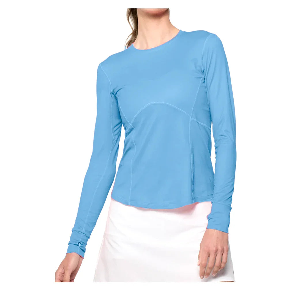 Women`s Titan Long Sleeve Tennis Top Blue Sky Apparel Lija