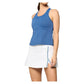 Women`s Rival Tennis Tank Denim Blue Apparel Lija