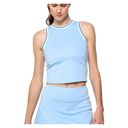 Women`s Varsity Tennis Tank Cool Blue and Multi Apparel Lija