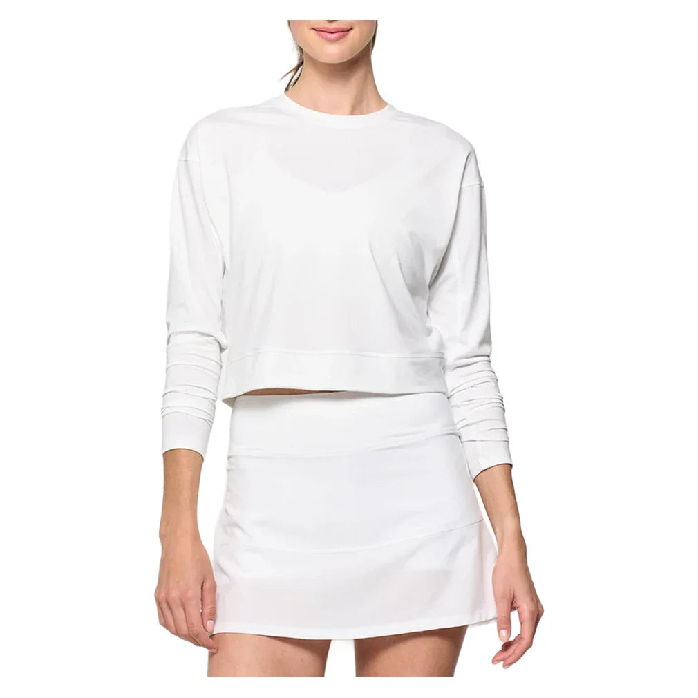 Women`s Rally Tennis Top White Apparel Lija