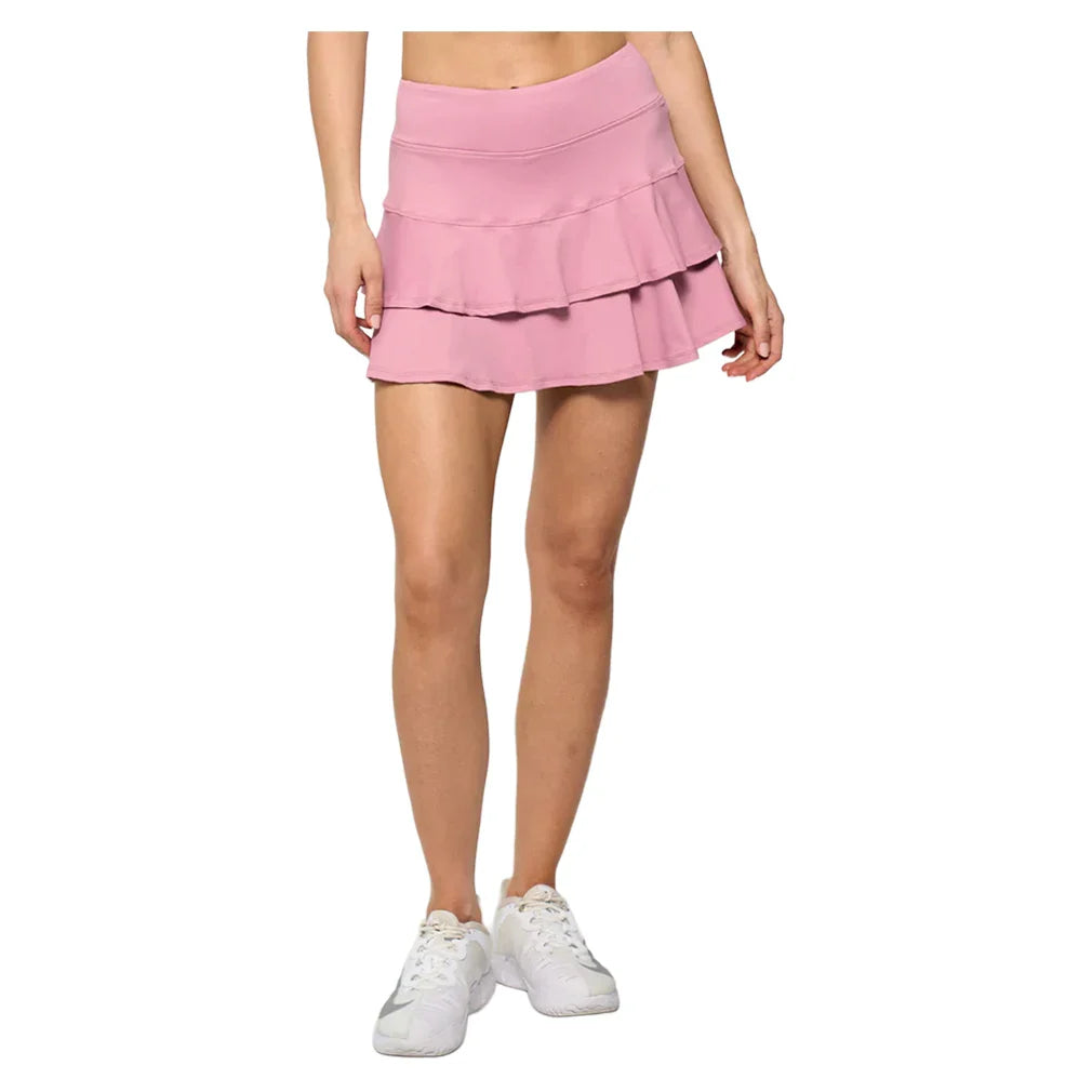 Women`s Match 13 Inch Tennis Skort Antique Rose Apparel Lija