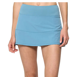 Women`s Linear 13 Inch Tennis Skort Dusty Blue Apparel Lija