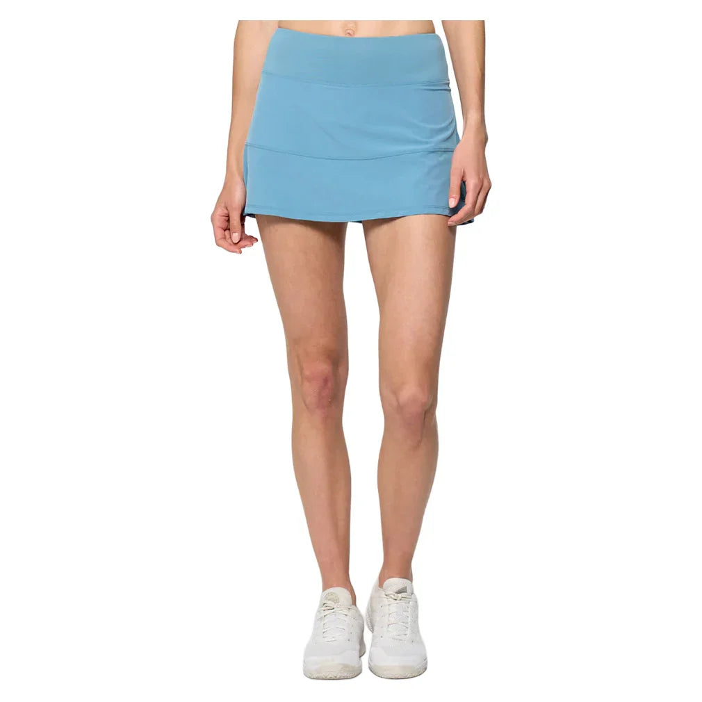 Women`s Linear 13 Inch Tennis Skort Dusty Blue Apparel Lija