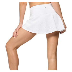 Women`s Lift 13 Inch Tennis Skort White Apparel Lija