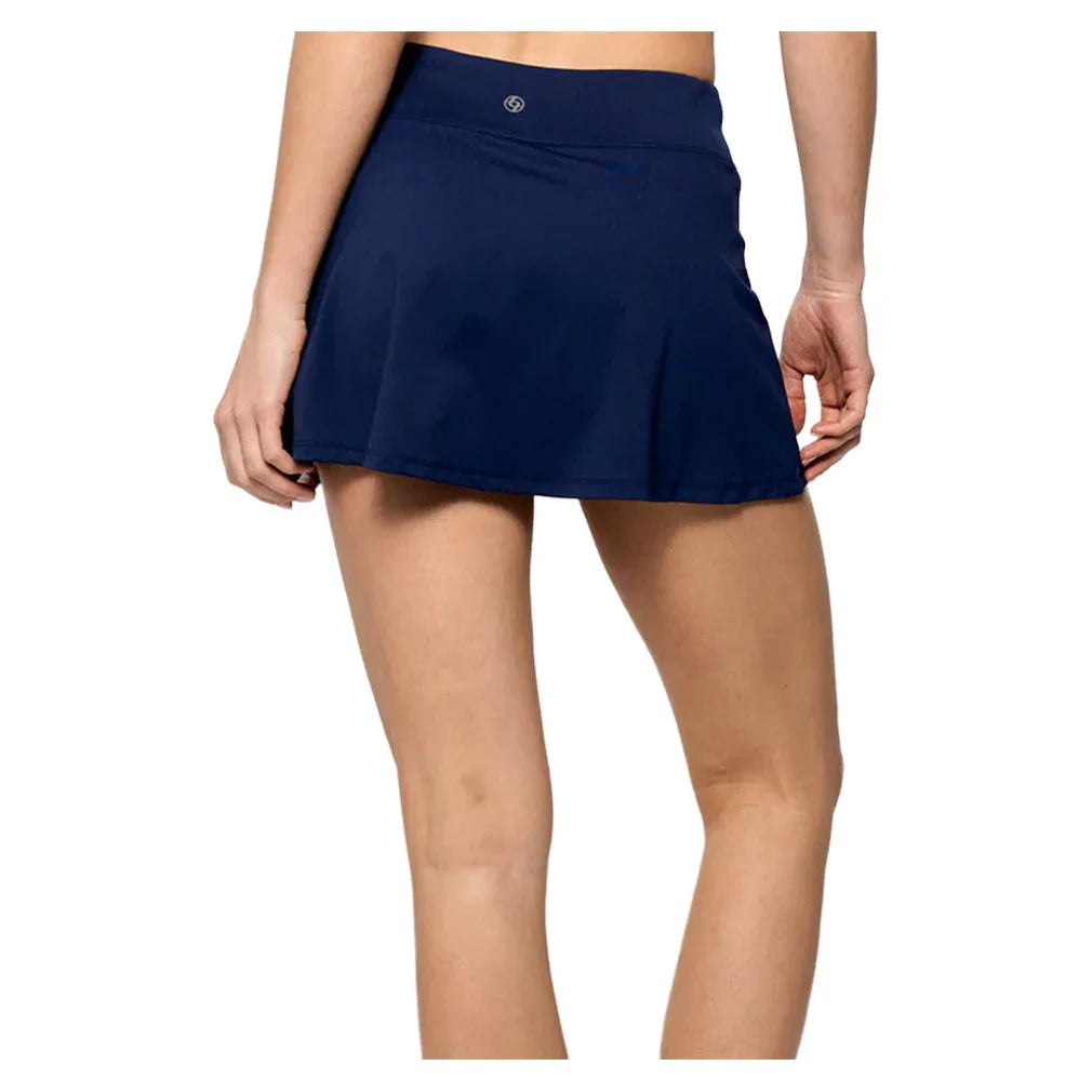 Women`s Uprise 13 Inch Tennis Skort White and Multi Apparel Lija