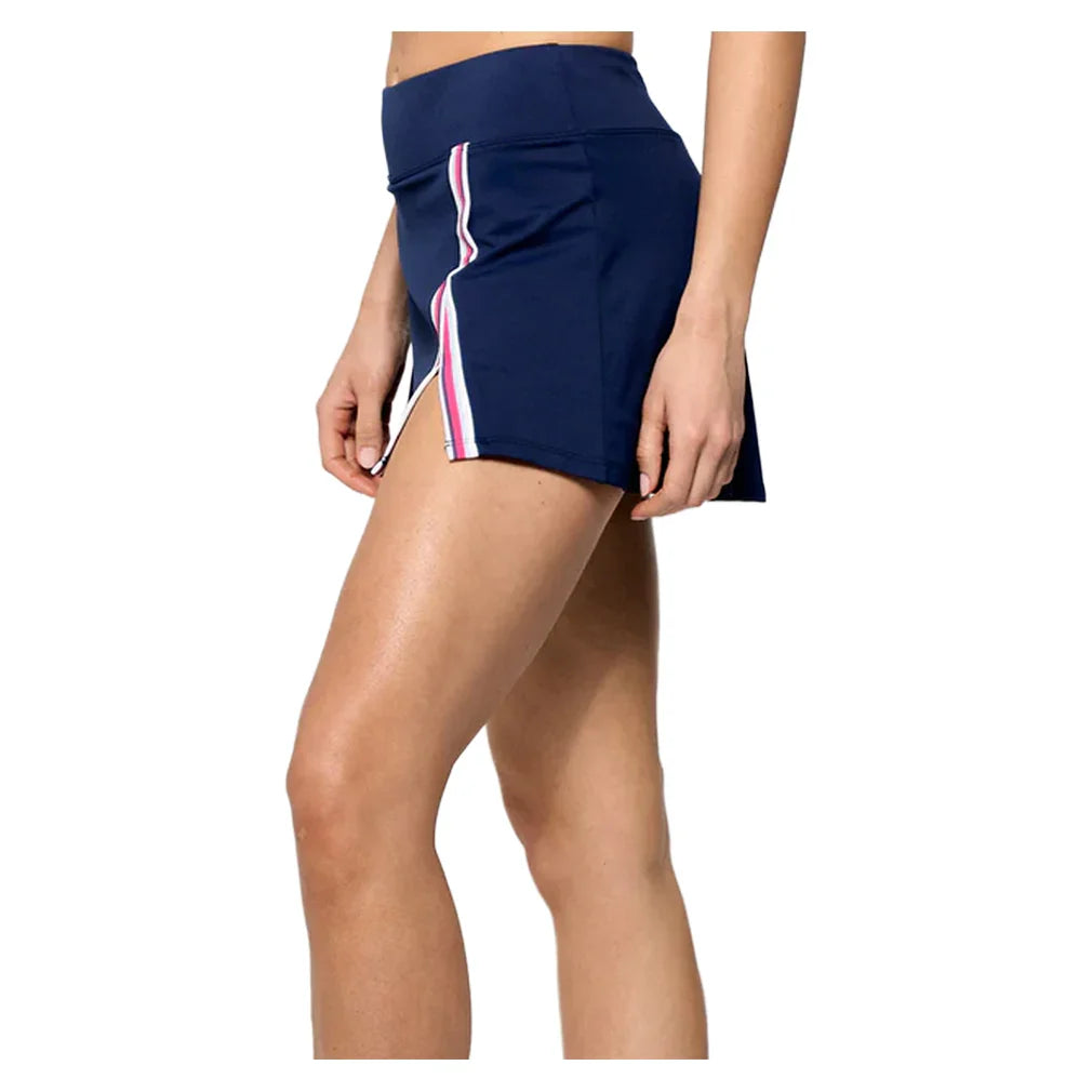 Women`s Uprise 13 Inch Tennis Skort White and Multi Apparel Lija