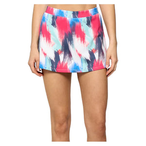 Women`s Vixen Printed 13 Inch Tennis Skort Brushstrokes Apparel Lija