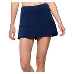 Women`s Linear 15 Inch Tennis Skort Marine Apparel Lija