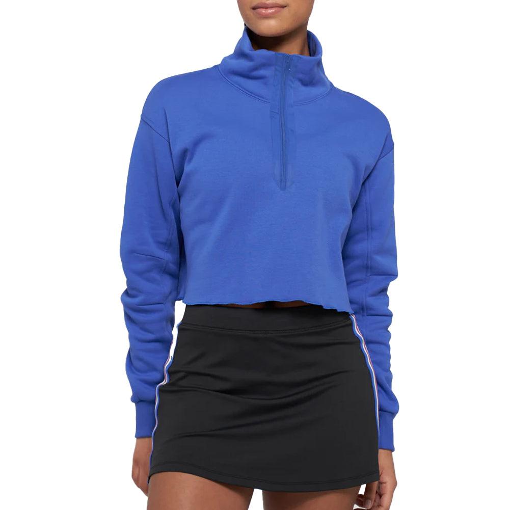 Women`s Cloud Zip It Up Tennis Pullover Royal Blue Apparel Lija