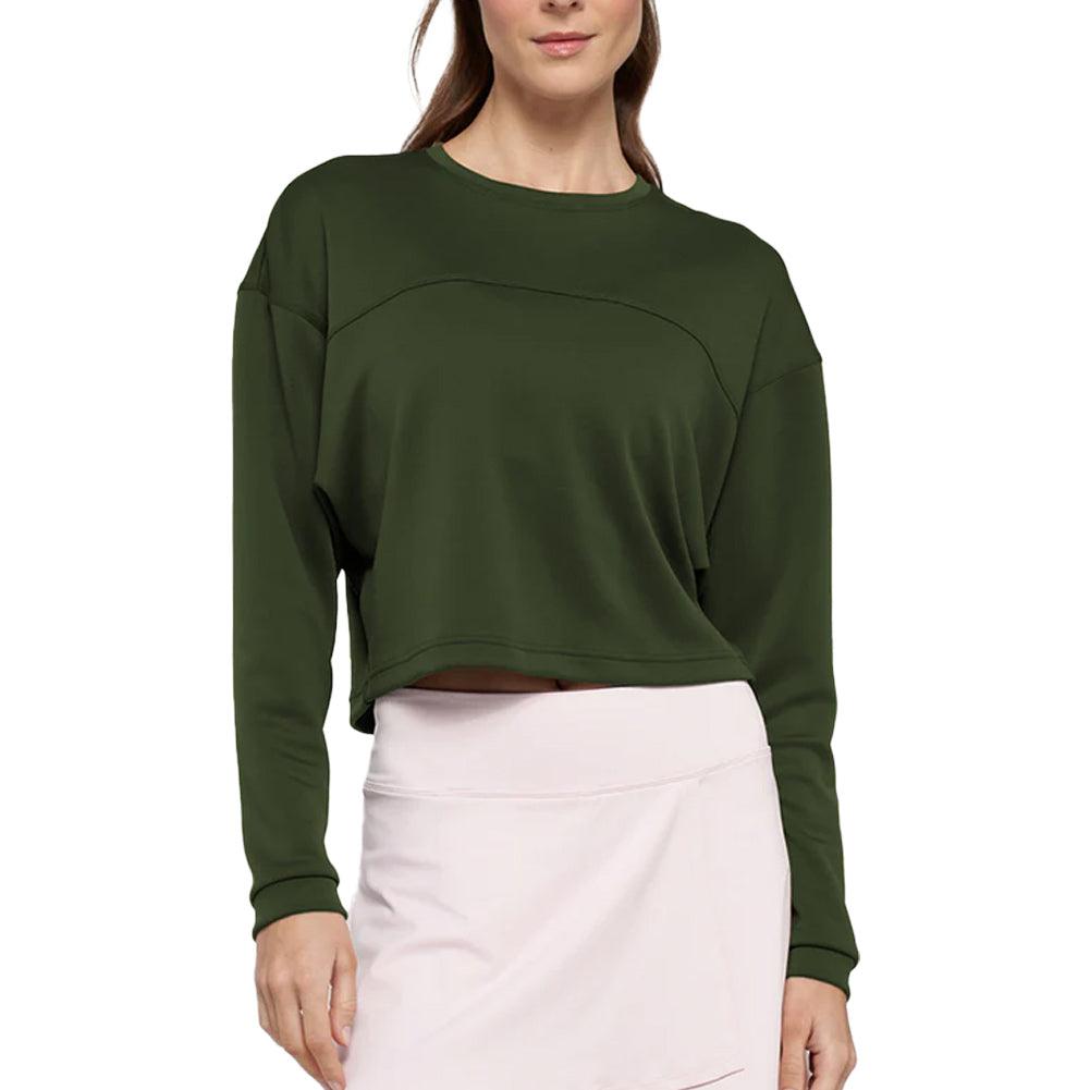 Women`s Warm Up Tennis Layer Dark Olive Apparel Lija