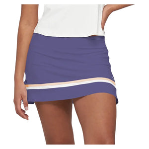 Women`s Elite Banded Arena 13 Inch Tennis Skort Grape Juice and Papaya Apparel Lija