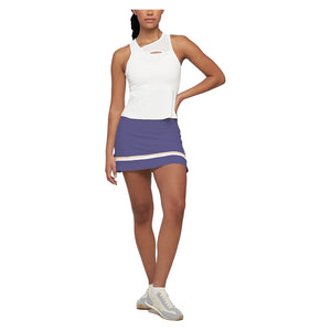 Women`s Elite Banded Arena 13 Inch Tennis Skort Grape Juice and Papaya Apparel Lija