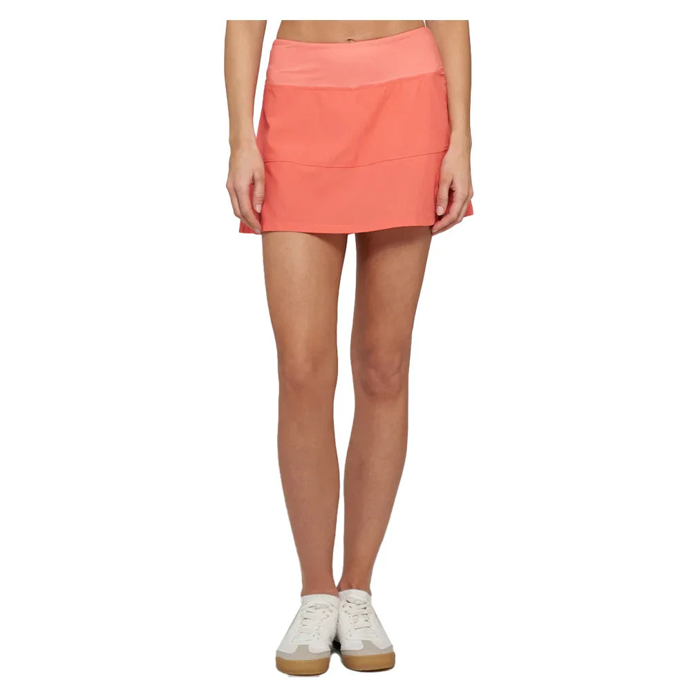 Women`s Nevo Linear 13 Inch Tennis Skort Honeysuckle Apparel Lija