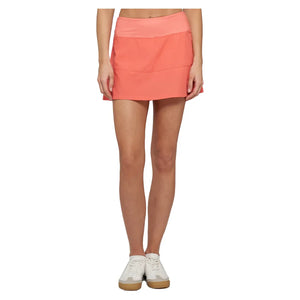 Women`s Nevo Linear 13 Inch Tennis Skort Honeysuckle Apparel Lija
