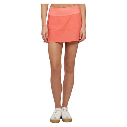 Women`s Nevo Linear 13 Inch Tennis Skort Honeysuckle Apparel Lija