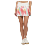Women`s Hybrid Patina Printed 14 Inch Tennis Skort Brush Strokes and White Apparel Lija