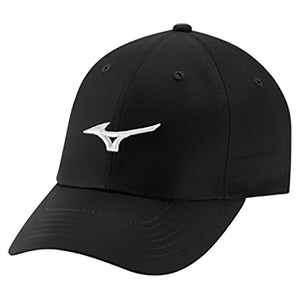 Tour Adjustable LW Hat Black and White Apparel Mizuno