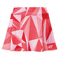 Women`s Pattern Tournament Tennis Skort Coral Red Apparel Yonex