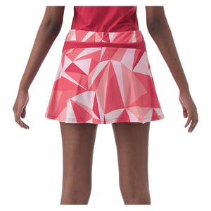 Women`s Pattern Tournament Tennis Skort Coral Red Apparel Yonex