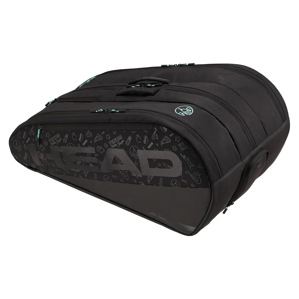 2025 Neon Tour Tennis Racquet Bag XL Black Bags Head