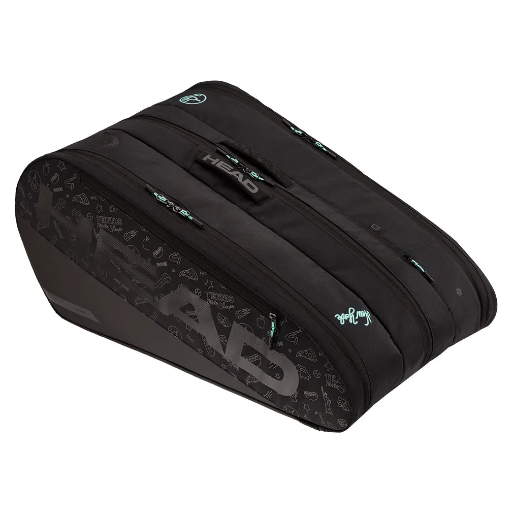 2025 Neon Tour Tennis Racquet Bag XL Black Bags Head