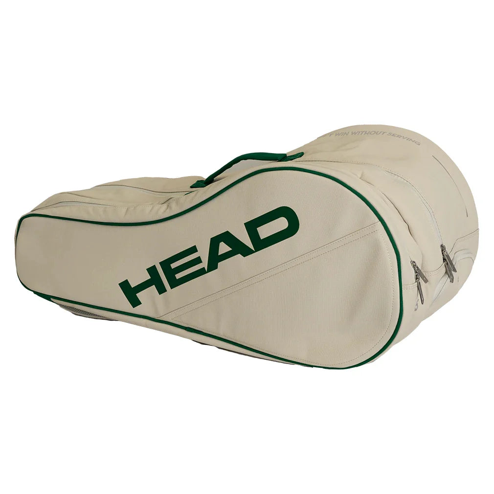 Arthur Ashe Tennis Racquet Bag L Off White and Green Bags Head