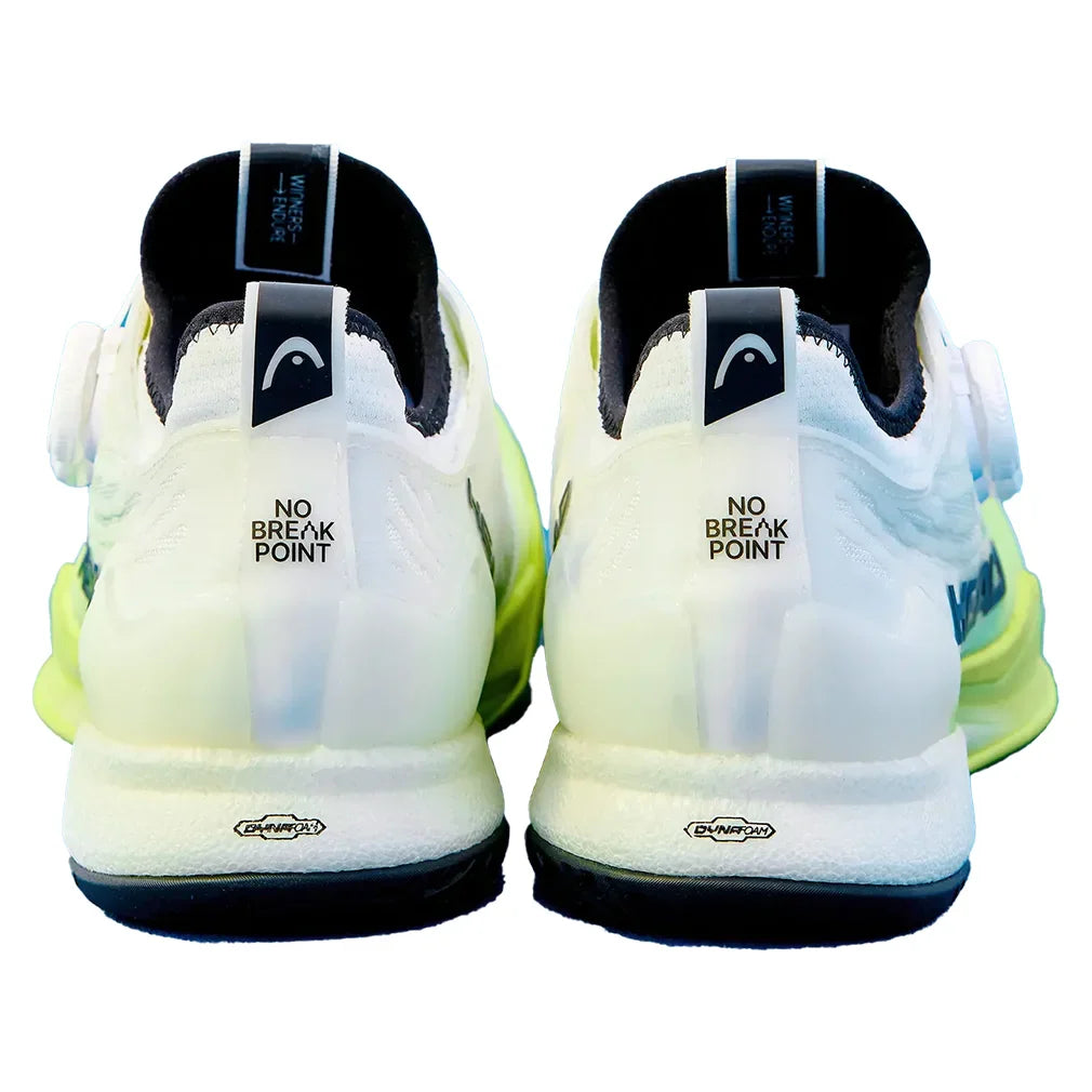 Men`s Endure Pro BOA Tennis Shoes White and Yellow Footwear Head