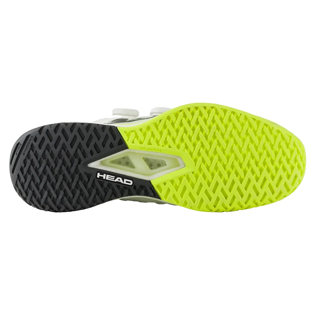 Men`s Endure Pro BOA Tennis Shoes White and Yellow Footwear Head