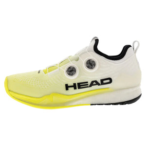 Men`s Endure Pro BOA Tennis Shoes White and Yellow Footwear Head