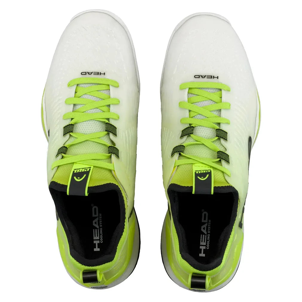Men`s Endure Pro Tennis Shoes White and Yellow Footwear Head