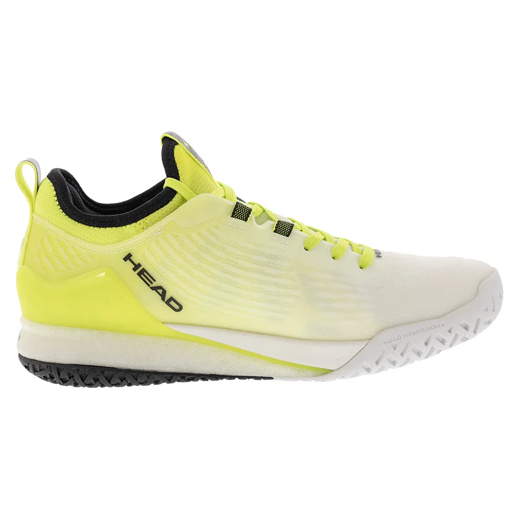 Men`s Endure Pro Tennis Shoes White and Yellow Footwear Head