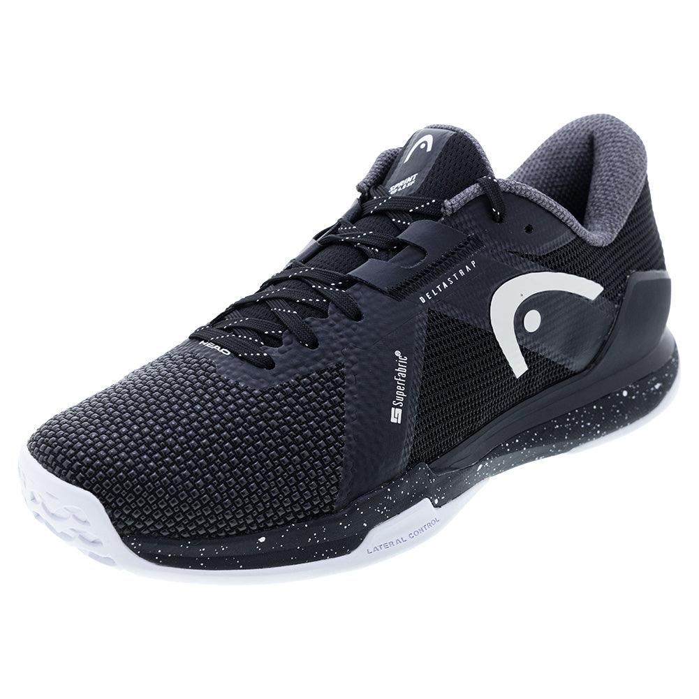 Men`s Sprint Pro 4.0 SF Tennis Shoes Black and White Footwear Head