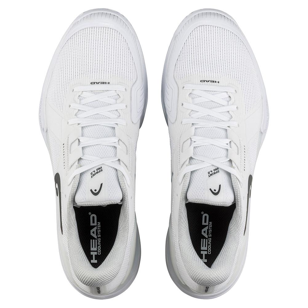 Men`s Sprint Pro 4.0 Tennis Shoes White and Black Footwear Head