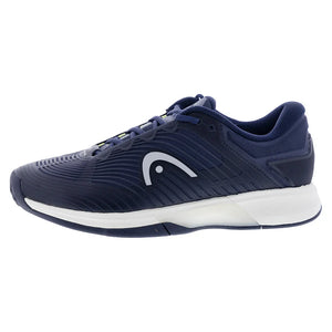 Men`s Revolt Pro 4.5 Tennis Shoes Navy and Lime Footwear Head