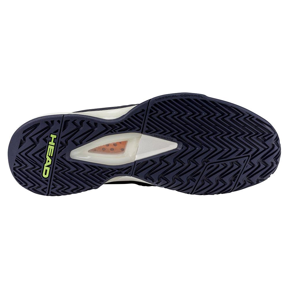 Men`s Revolt Pro 4.5 Tennis Shoes Navy and Lime Footwear Head