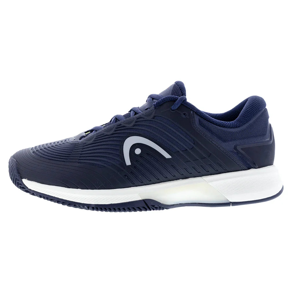 Men`s Revolt Pro 4.5 Clay Tennis Shoes Navy and Lime Footwear Head