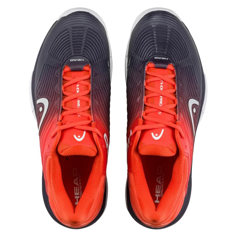 Men`s Revolt Pro 4.5 Tennis Shoes Dark Blue and Red Footwear Head