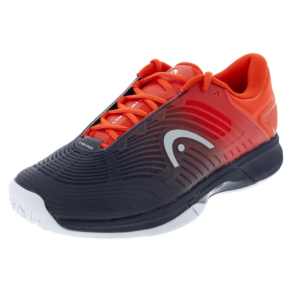 Men`s Revolt Pro 4.5 Tennis Shoes Dark Blue and Red Footwear Head