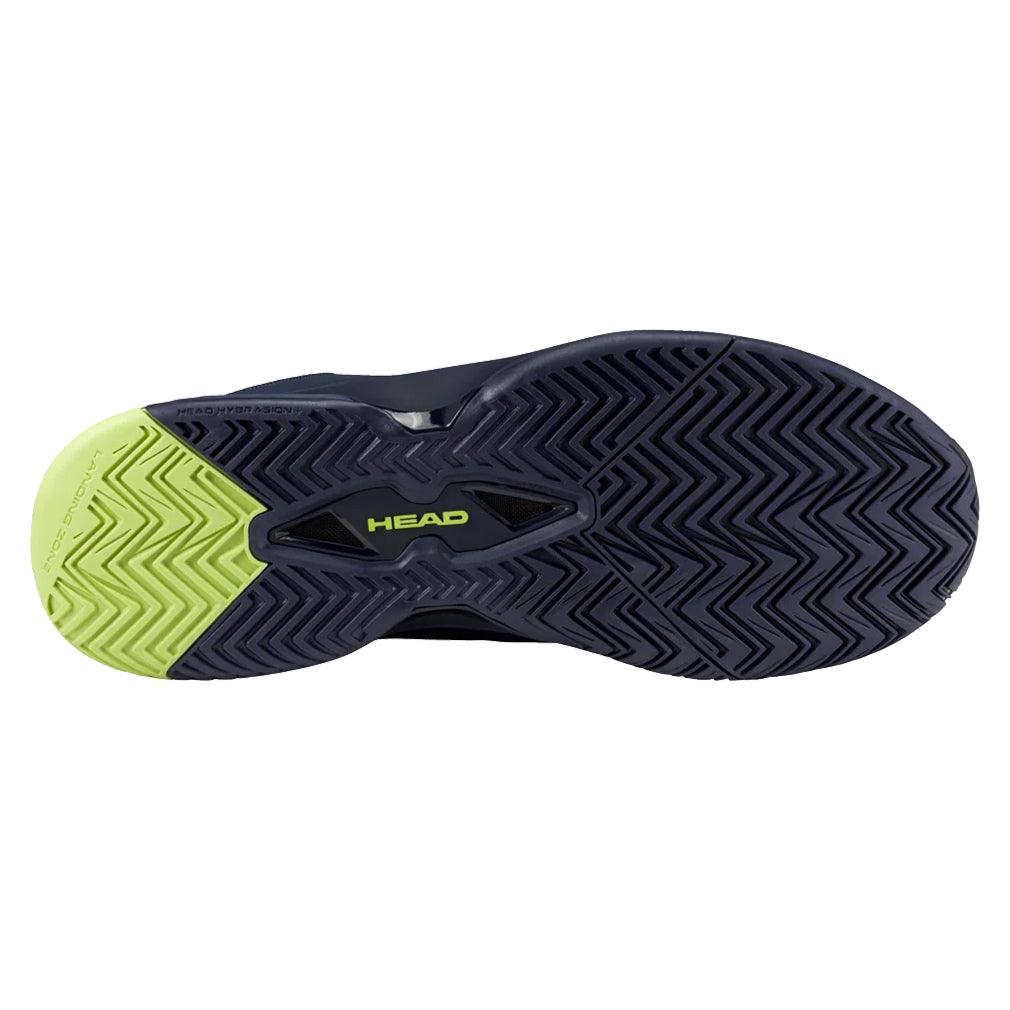 Men`s Revolt Evo 2.0 Tennis Shoes Navy and Lime Footwear Head