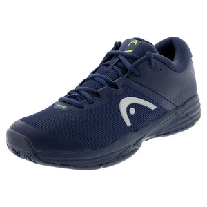 Men`s Revolt Evo 2.0 Tennis Shoes Navy and Lime Footwear Head