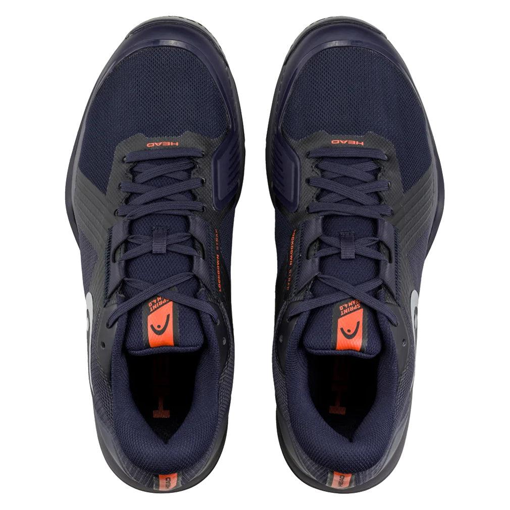 Men`s Sprint Team 4.0 Tennis Shoes Dark Blue and Red Footwear Head