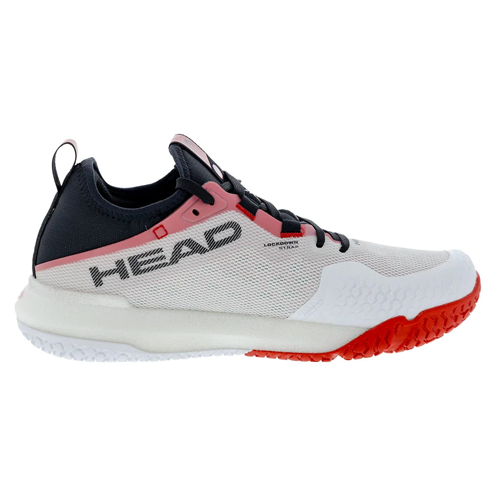 Men`s Motion Pro Pickleball Shoes White and Red Footwear Head