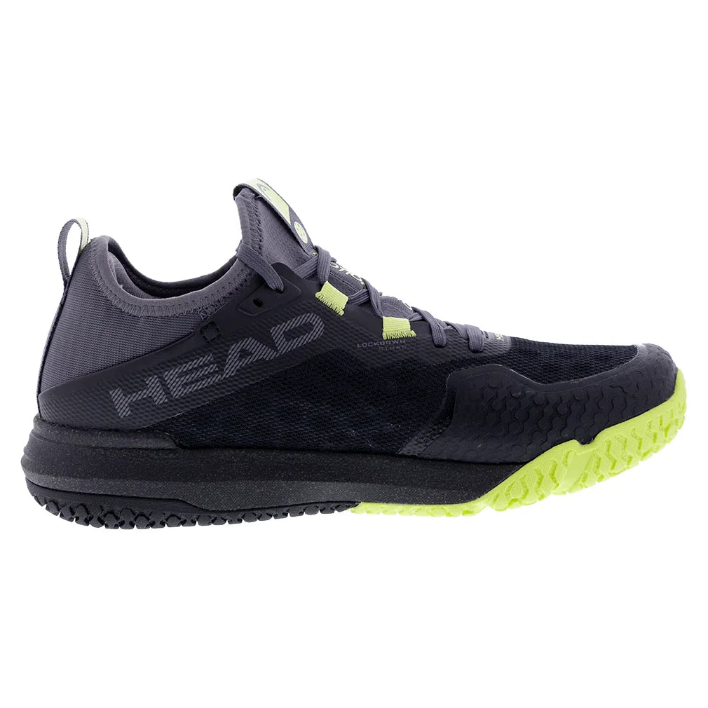 Men`s Motion Pro Pickleball Shoes Black and Lime Footwear Head