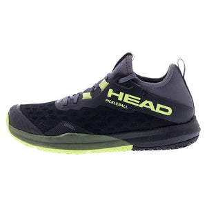 Men`s Motion Pro Pickleball Shoes Black and Lime Footwear Head