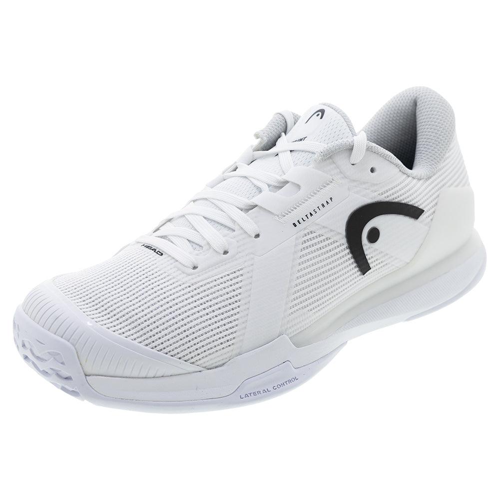 Men`s Sprint Pro 4.0 Wide Tennis Shoes White and Black Footwear Head