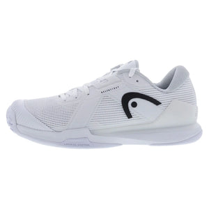 Men`s Sprint Pro 4.0 Wide Tennis Shoes White and Black Footwear Head