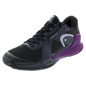 Women`s Sprint Pro 4.0 Tennis Shoes Black and Plum Footwear Head