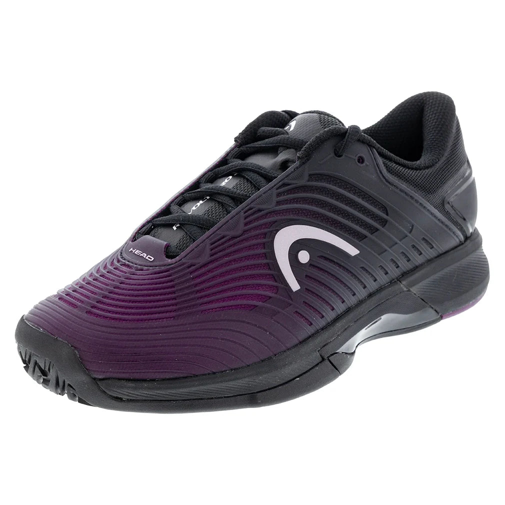 Women`s Revolt Pro 4.5 Tennis Shoes Black and Plum Footwear Head