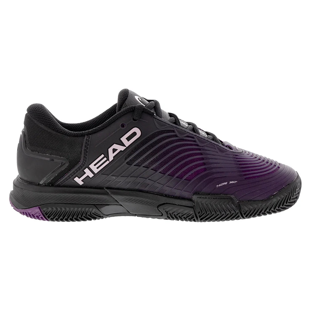 Women`s Revolt Pro 4.5 Clay Tennis Shoes Black and Plum Footwear Head